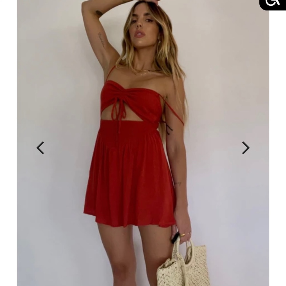 12th Tribe Red Romper
